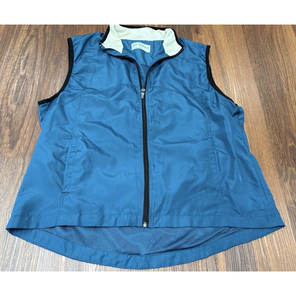 Wilson Women's Size Xl Vest Tennis Golf Vest Full Zipper Pockets